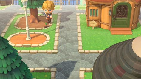 Path Border, Brick Border, Brick Path, Animal Crossing Guide, Gravel Path, Tile Edge, Retro Arcade, Animal Crossing Game, White Brick