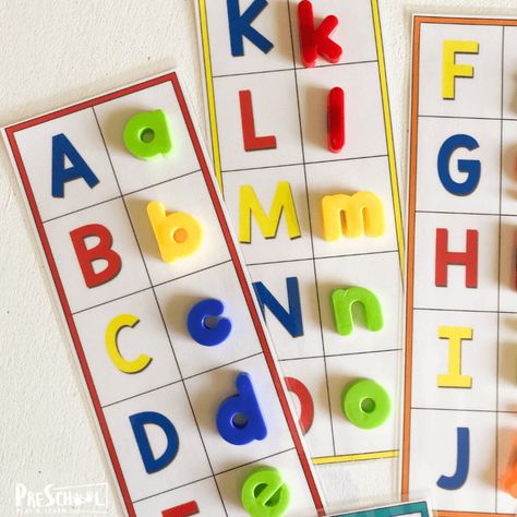 printable Literacy Activities For Preschoolers, Letter Matching Preschool, Letters Activity, Alphabet Letter Matching, Prek Literacy, Alphabet Letter Activities, Letter Matching Activities, Alphabet Activity, Abc Activities