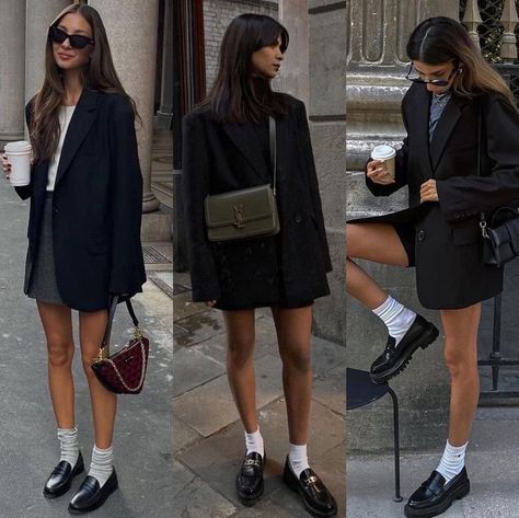 Loafers For Women Outfit, Disney Winter, Skirt Winter, Loafers Outfit, Black Outfits, Inspo Outfit, Women Outfit, Outfits Winter, Autumn Outfit