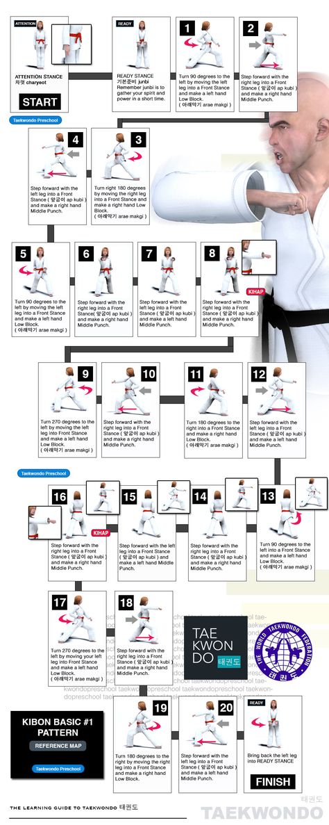 Kibon Basic #1 WTF Taekwondo Poomse 품새 Taekwondo Forms, Easy Daily Workouts, Taekwondo Techniques, Taekwondo Belts, World Taekwondo, Taekwondo Training, Traditional Martial Arts, Warrior Workout, Self Defense Martial Arts