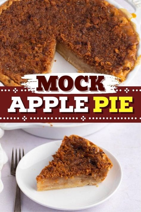 Reeses Pie, Mock Apple Pie, Ritz Cracker Recipes, Yummy Deserts, Apple Pie Recipe, Breakfast Sweets, Chocolate Pecan, Apple Pie Recipes, Ritz Crackers