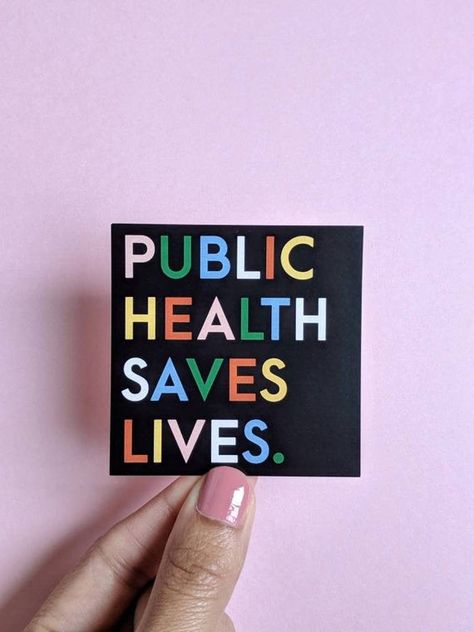 Matte - Public Health Saves Lives - Colorful Modern Print Sticker epidemiology / science / nurse / c Public Health Aesthetic, Community Nursing, Health Aesthetic, Calendula Benefits, Fruit Health Benefits, Lemon Benefits, Coconut Health Benefits, Stomach Ulcers, Benefits Of Coconut Oil