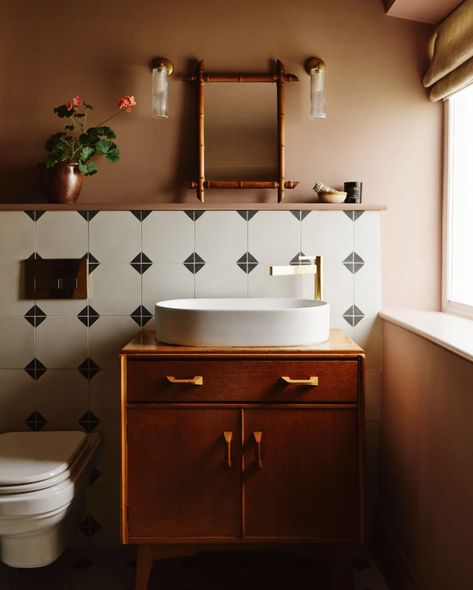 Encaustic Tiles, Bathroom Gallery, Herringbone Tile, Encaustic Tile, Bathroom Tiles, Bathroom Inspo, Porcelain Tiles, Stylish Bathroom, Kitchen Tiles