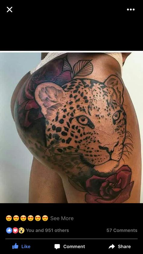 Cheetah Tattoo, Hip Thigh Tattoos, African Tattoo, Tattoos Infinity, Tattoos Mandala, Hip Tattoos Women, Inspiration Tattoo, Tattoos Geometric, Tattoos Skull