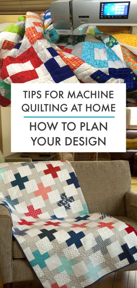 How to Plan Your Machine Quilting - from Christa Watson - Diary of a Quilter - a quilt blog Machine Quilting Tutorial, Walking Foot Quilting, Free Motion Designs, Machine Quilting Patterns, Sewing Room Design, Start Quilting, Beginner Crochet Tutorial, Machine Quilting Designs, Trendy Sewing