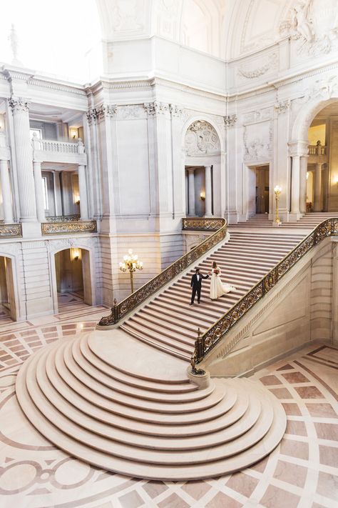 City Hall San Francisco Elopements, City Hall San Francisco, Wedding At City Hall, San Francisco Civil Wedding, San Fran City Hall Wedding, City Hall Weddings, City Hall Wedding San Francisco, San Francisco City Hall Photoshoot, San Fran City Hall Elopement