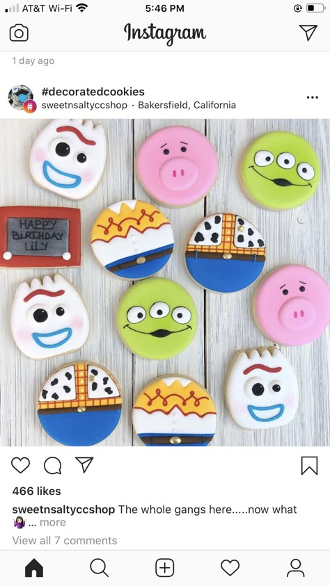 Toy Story Theme Cookies, Toy Story Birthday Cookies, Toy Story Sugar Cookies, 3 Cookies, Toy Story Cookies, Toy Story Baby, Cookie Sticks, Pink Cookies, Toy Story Theme