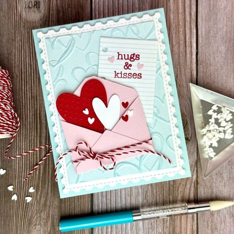 Sending LOTS of LOVE | Make a Difference Clay Hearts, Heart Envelope, Valentine Cards Handmade, Photo Album Diy, Valentine's Card, Valentine Hearts, Album Diy, Taylored Expressions, Mini Envelopes