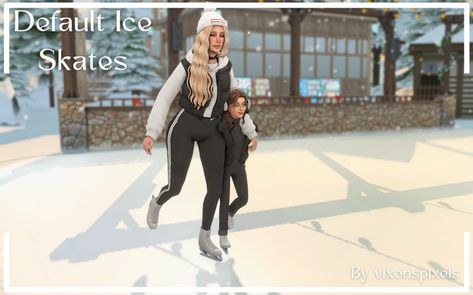 Default Ice Skates | Patreon Sims 4 Content, Thing About Me, My Sims, The Sims 4 Packs, Sims 4 Toddler, Sims 4 Mods Clothes, Ice Skates, School Uniforms, Sims Mods