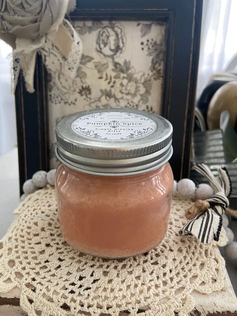 Excited to share this item from my #etsy shop: Pumpkin Spice scented Fragrance soy candle hand poured from Wisconsin Fall French country style Fall home fragrance vintage label Wisconsin Fall, Farmhouse Candles, Pop Up Market, White Wax, Scented Oils, Fall Home, Hand Candle, Style Fall, French Country Style