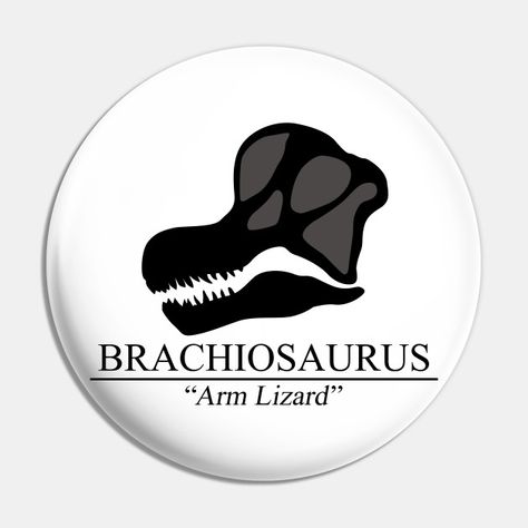 Brachiosaurus Skull - Dinosaurs - Pin | TeePublic #dinosaurs #jurassic #brachiosaurus #bones #fossil Brachiosaurus Skull, Dinosaur Pin, Round Stickers, Ceramic Ornaments, Dinosaurs, Fossil, Bones, Ceramics, Holiday Decor