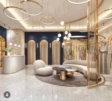 Luxury Boutique Interior, Bridal Boutique Interior, Luxury Retail Store, Butik Design, Fashion Store Design, Retail Store Interior Design, Clothing Store Design, Retail Interior Design, Store Design Boutique