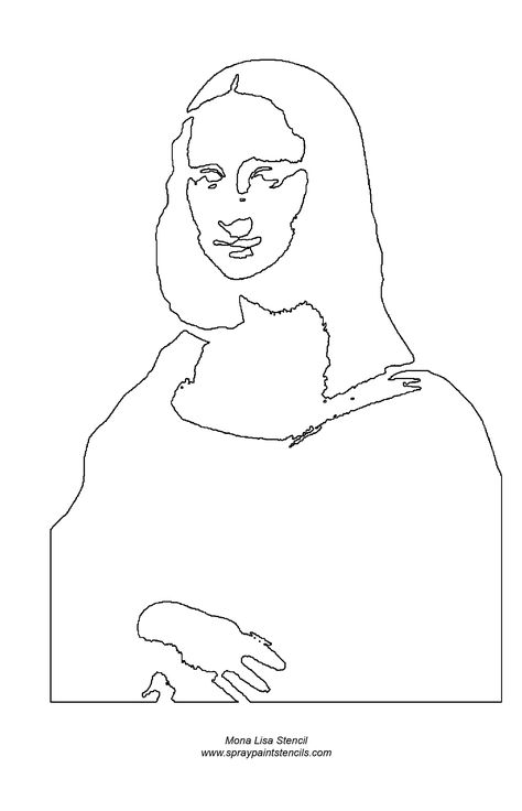 mona-lisa-stencil.gif (1200×1865) Mona Lisa Stencil, History Drawings, Free Coloring Pages, Printable Coloring Pages, Free Coloring, Cartoon Drawings, Cartoon Characters, Mona Lisa, Aurora Sleeping Beauty