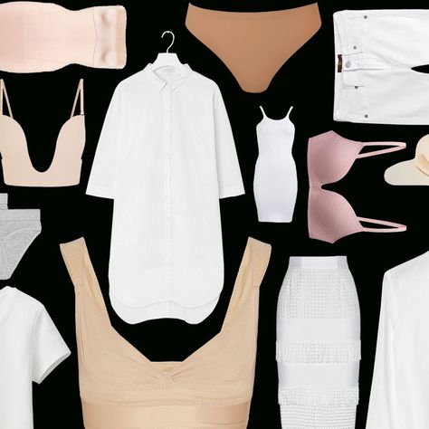 A Guide for What to Wear Under White Clothing What To Wear Under Sheer White Blouse, Bras To Wear Under White Shirts, What To Wear Under White Pants, What To Wear Under White Shirt, Diy Summer Clothes, Below The Knee Dresses, Diy Clothes Refashion, Diy Clothes Videos, Quoi Porter