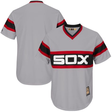 Chicago White Sox Majestic Big & Tall Cooperstown Collection Cool Base Replica Team Jersey - Gray Chicago White Sox Outfit, Frank Thomas, Chicago Sports, Football Gear, Team Jersey, Sports Gear, White Sock, Baseball Jersey, Chicago White Sox