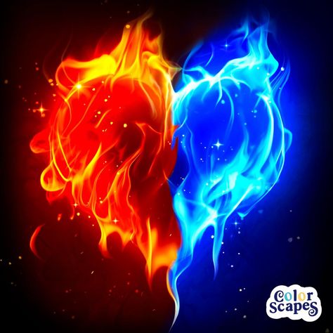 Fire And Ice, Google Images, Image Search, Red, Blue, Black, Color