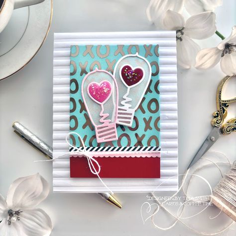 Let your love shine bright this Valentine's Day with the heartwarming glow of a few new items from the @SimonSayStamp Sweetheart Release. #SSSNewRelease #SimonSaysStamp #SSSendACard #SSSUnitedWeCraft #SSS #CardmakingIdeas #papercrafting #crafting #greetingcards #cards #papercrafts #cardmaking #ValentinesDay #SSSSweetheart #LoveCards #SSSSmitten Xoxo Card, Light Bulb Design, Acetate Cards, Deco Foil, Simon Says Stamp Blog, Love Theme, Romantic Cards, Stamping Ideas, Shaker Cards