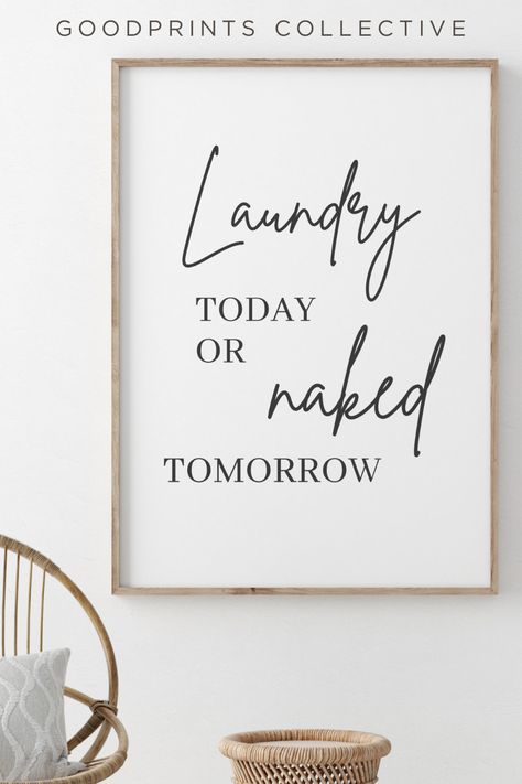 Laundry Room Decor Signs, Laundry Room Quotes, Laundry Room Printables, Laundry Room Pictures, Laundry Room Wall Art, Laundry Makeover, Laundry Nook, White Laundry Rooms, Laundry Room Wallpaper