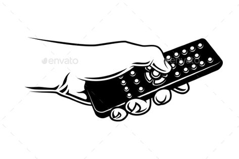 Hand Holding TV Remote Control Hand Holding Remote Drawing, Remote Control Drawing, Remote Inktober, Remote Drawing, Hand Gesture Drawing, Tattoo Main, Section Drawing, Amazing Tattoos, Hand Drawing Reference