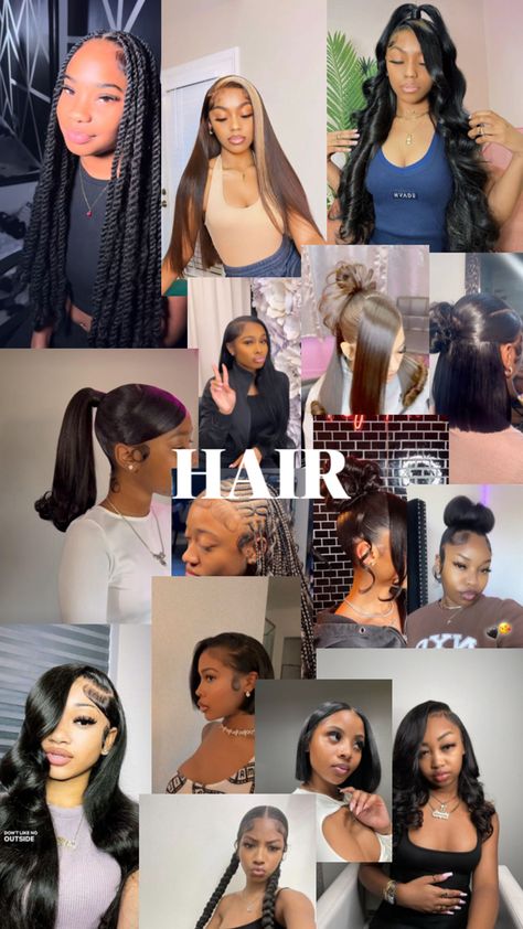 Hair Collage, Lip Gloss Collection, Hair Inspo, Lip Gloss, Hair Inspiration, Hair Hair, Lips, Collage, Hair