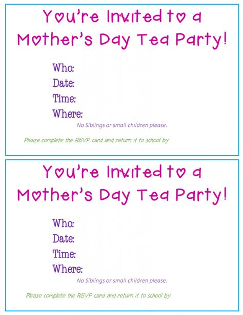 Mother’s Day Tea Party Invites & RSVP Cards Mothers Day Invitations, Tea Party Invites, Creative Invitation Design, Mothers Day Tea, Tea Party Invitations, Creative Invitations, Party Invites, Mom Day, Happy Heart