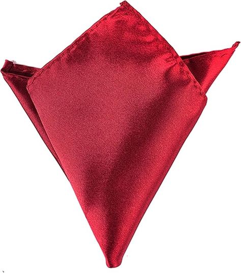 Boolavard Satin 1pcs, 6pcs or 12pcs Pack Solid Plain Wedding Mens Pocket Square Office Suit Handkerchief Hanky (Red) at Amazon Men’s Clothing store Suit Handkerchief, Mens Pocket Square, Office Suit, San Valentino, Pocket Square, Gentleman, Fashion Branding, Satin, Square