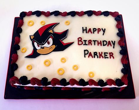 Shadow Birthday Cake Shadow The Hedgehog Birthday Cake, Sonic And Shadow Birthday Cake, Shadow The Hedgehog Cake Ideas, Sonic Shadow Birthday Cake, Shadow Cake Sonic, Sonic Shadow Cake, Shadow The Hedgehog Birthday Party, Shadow The Hedgehog Cake, Shadow The Hedgehog Birthday