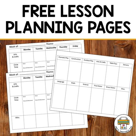 Lesson Planning Template, Toddler Lesson Plans Template, Pre K Lesson Plans, Curriculum Template, Blank Lesson Plan Template, Daycare Lesson Plans, Preschool Lesson Plan Template, Lesson Plan Format, Curriculum Lesson Plans