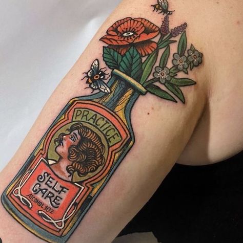 Check more at https://howcandothis.com/womenstyle/37287/ Health Tattoo Ideas, Cream Tattoo, Traditional Tattoo Inspiration, Health Tattoo, Traditional Style Tattoo, Traditional Tattoo Sleeve, Traditional Tattoo Design, Traditional Tattoo Art, Tattoo Cover