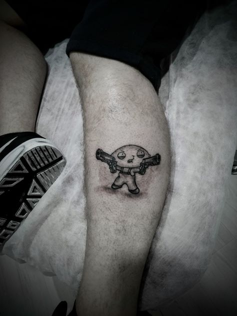 Stewie Tattoo Ideas, Family Guy Stewie Tattoo, Stewie Griffin Tattoo, Stewie Tattoo, Family Guy Tattoo, Griffin Tattoo, Boy Braids, Motivational Tattoos, Family Guy Stewie