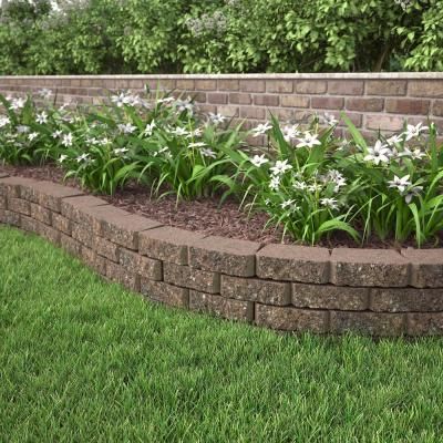 Cornhole Court, Michigan Landscaping, Concrete Retaining Wall, Backyard Retaining Walls, Retaining Wall Block, Retaining Wall Blocks, Front Yard Decor, Concrete Retaining Walls, Garden Paradise