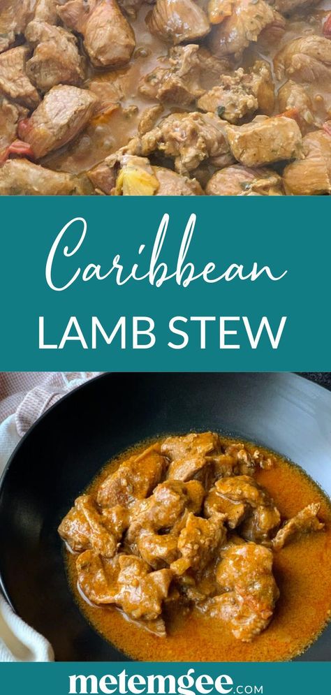 Lamb stew is a rich, hearty, tomato-based dish made with tender chunks of marinated lamb, enhanced with aromatic spices and dried herbs. Whether you make it on the stove, in an instant pot, or in a pressure cooker, this Carribean lamb stew recipe is super satisfying and delicious. Caribbean Lamb Curry, Slow Cooker Stew Recipes, Cumin Lamb, Lamb Stew Recipes, Guyanese Recipes, Spicy Stew, Marinated Lamb, Lamb Curry, Stove Top Recipes