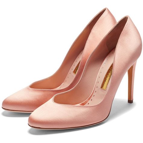 Rupert Sanderson High Heel Pumps (43.605 RUB) ❤ liked on Polyvore featuring shoes, pumps, rupert sanderson pumps, satin pumps, rupert sanderson, high heel court shoes and off white shoes Rupert Sanderson Shoes, Champagne Shoes, Off White Shoes, Satin Shoes, Satin Pumps, White Pumps, Pink Heels, Court Shoes, High Heel Pumps