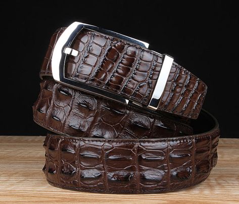 Grabby Hands, Crocodile Belt, Crocodile Leather Belt, Alligator Handbags, Alligator Belt, Casual Leather Belt, Mens Designer Belts, Crocodile Handbags, Formal Men