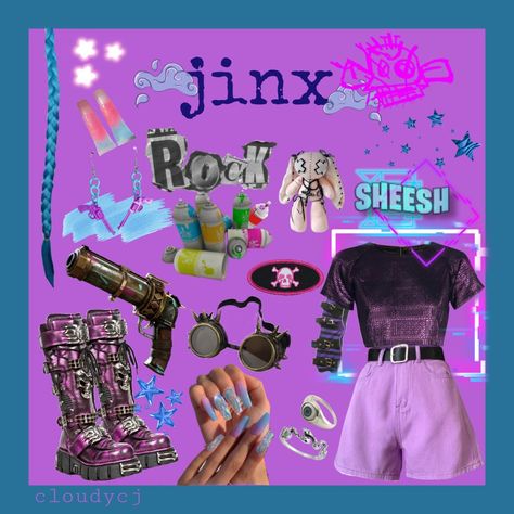 arcane, jinx arcane, jinx aesthetic, arcane aesthetic, modern jinx, gen z jinx