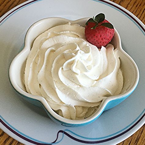 Vanilla Chantilly Cream  #MyAllrecipes #AllrecipesAllstars #AllrecipesFaceless Chantilly Cream Recipe, Recipes With Whipping Cream, Chantilly Cream, Layered Desserts, Dessert Toppings, Homemade Whipped Cream, Dessert Sauces, Icing Recipe, Classic Desserts