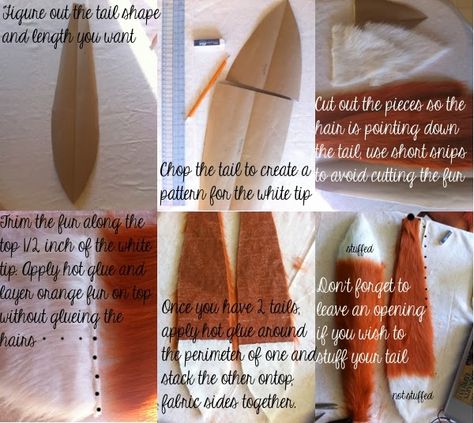 BITS: DIY No Sew Fox Tails Diy Fox Costume, Fox Costume Diy, Fantastic Mr Fox Costume, Fox Costumes, Fox Tails, Wood Badge, Fox Costume, Book Day Costumes, Animal Tails