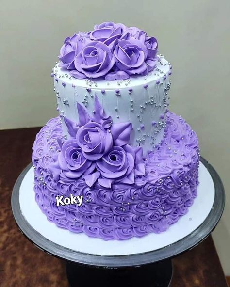 20 Cake, Learn Cake Decorating, Purple Cakes Birthday, Purple Cake, Birthday Cake Pictures, Purple Wedding Cakes, Purple Cakes, Sweet 16 Cakes, Bella Hair