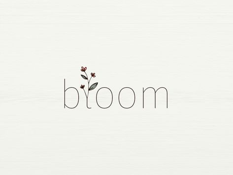 Bloom by Meena Kodati Nail Logo Design Graphics, Bloom Logo Design, Bloom Logo, Spring Logo, Logo Design Graphics, Flowers Logo, Logo Fleur, Bloom Flowers, Florist Logo