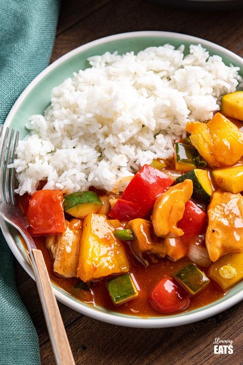 Lunch Ideas Chicken, Dinner Pineapple, Chinese Sweet And Sour Chicken, Chicken Lunch Ideas, Pineapple Chicken Stir Fry, Pineapple Chicken And Rice, Slimmers World Recipes, Sweet N Sour Sauce Recipe, Recipes Pineapple