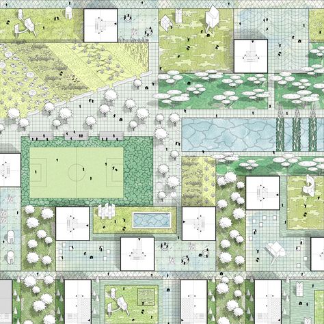 Urban Design Graphics, Urban Development, Architecture Concept Diagram, Concept Diagram, Architecture Graphics, Urban Fabric, Diagram Architecture, Architecture Portfolio, Architecture Presentation