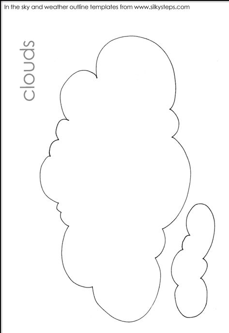 Cloud Template Free Printable, Thanksgiving Door Decorations Classroom, Cloud Cutout, Thanksgiving Door Decorations, Cloud Outline, Cloud Template, Door Decorations Classroom, Cloud Drawing, Templates Printable Free