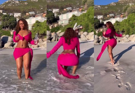 'Challenge closed': South African actress Bontle Modiselle left fans drooling with her flawless Water challenge dance moves. Bontle Modiselle, White Sneakers Outfit, Water Challenge, Victory Parade, Team Goals, Dance Challenge, Becoming An Actress, Dance Like This, North Park