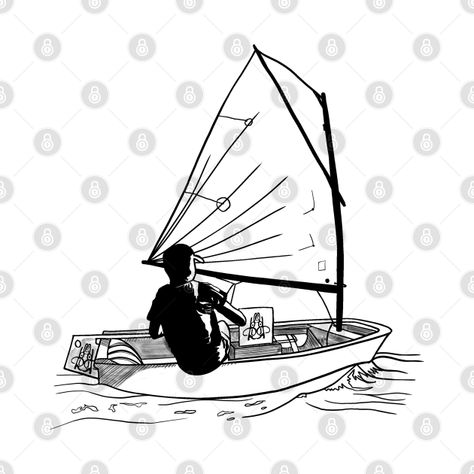 Dinghy Sailboat, Boat Art, Sail Boat, Mug Designs, Boats, Sailing, Tattoos, Quick Saves, Art