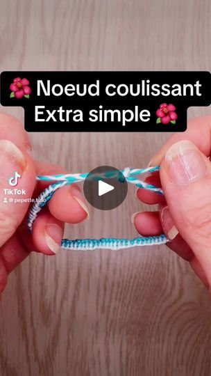 15K views · 198 reactions | Noeud coulissant extra simple.   #braceletbresilien #tutoriel #noeuds #knots #friendshipbracelets #ideecreative #creationbijoux #bijouxfaitmain | Selyna Bijoux | Selyna Bijoux · Original audio Audio, Couture, Bracelet