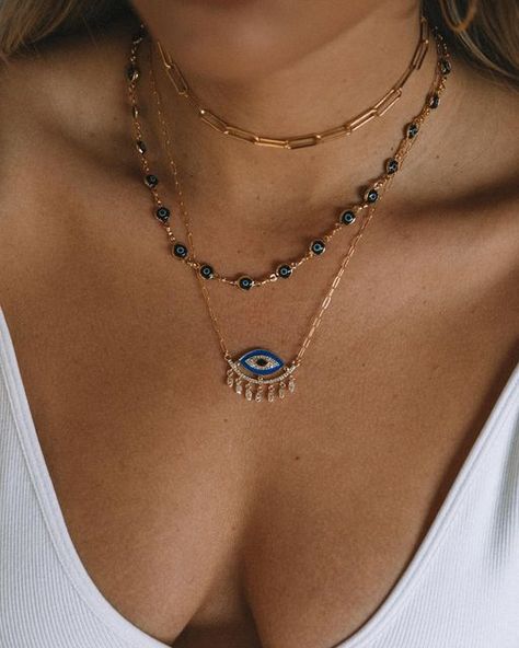 Beach Brown Choker Necklace, Trendy Streetwear Choker Jewelry, Hippie Beach Choker Necklace, Spiritual Blue Choker Jewelry, Blue Eye Necklace, All Eyes, All About Eyes, Blue Aesthetic, Jewelry Inspo