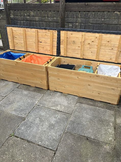 Recycling Bags large waterproof outdoor storage box | eBay Recycling Storage Ideas, Recycling Bags, Recycling Storage, Waterproof Outdoor Storage, Storage Outdoor, Recycling Station, Bags Storage, Recycle Bag, Soft Plastic