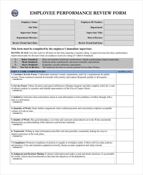 FREE 10+ Sample Employee Performance Review Forms in MS Word | PDF Employee Development Plan, Hr Infographic, Recipe Template Printable, Employee Performance Review, Evaluation Employee, Employee Performance, Review Template, Performance Review, Employee Development