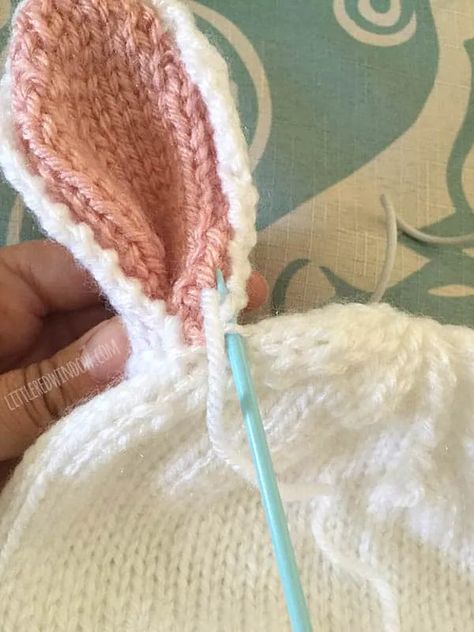 Bunny Hat Knitting Pattern, Bunny Hat Pattern, Hat Free Knitting Pattern, Baby Bunny Hat, Knitting Patterns Boys, Hat Knitting Pattern, Baby Hat Patterns, Baby Knitting Patterns Free, Bunny Hat