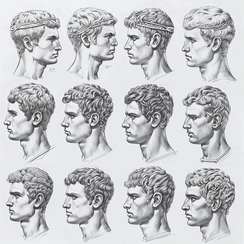 Ancient Rome Men's Hairstyles: Timeless Trends Roman Hairstyles Men, Roman Style Hairstyles, Greek Hairstyles Men, Ancient Greek Hairstyles Men, Ancient Greek Men, Ancient Roman Hairstyles Men, Roman Men, Ancient Greek Hairstyles, Ancient Roman Hairstyles